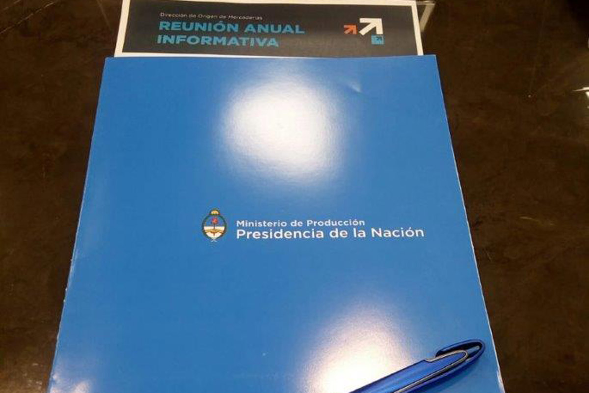 Reunión informativa de la Dirección de Origen de Mercaderías