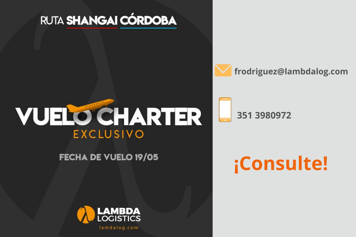 Lambda Logistics ofrece vuelo charter exclusivo a Shangai