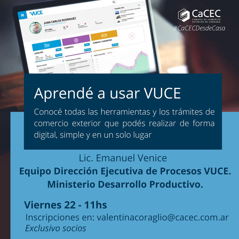 Aprendé a usar la Ventanilla Única de Comercio Exterior - VUCE