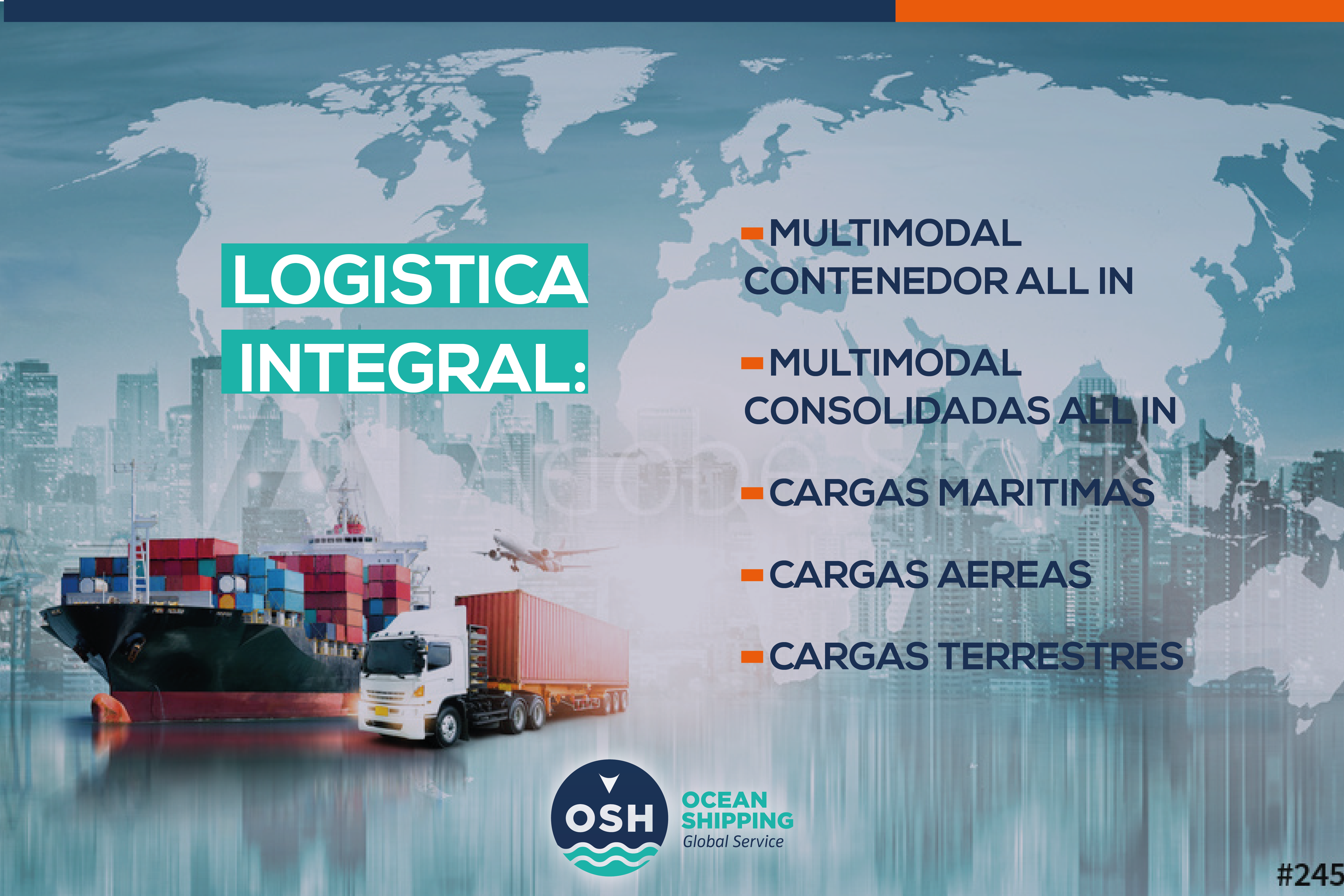 Ocean Shipping ofrece cargas consolidadas propias desde China