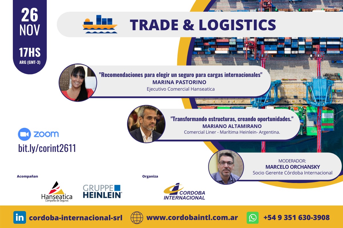 ¡No te pierdas el webinar: Trade & Logistics!