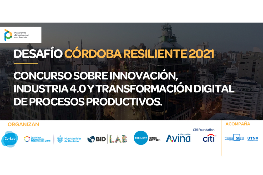 Participe del Desafío de Innovación Córdoba Resiliente 2021