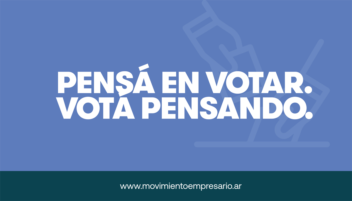 Pensá en votar. Votá Pensando