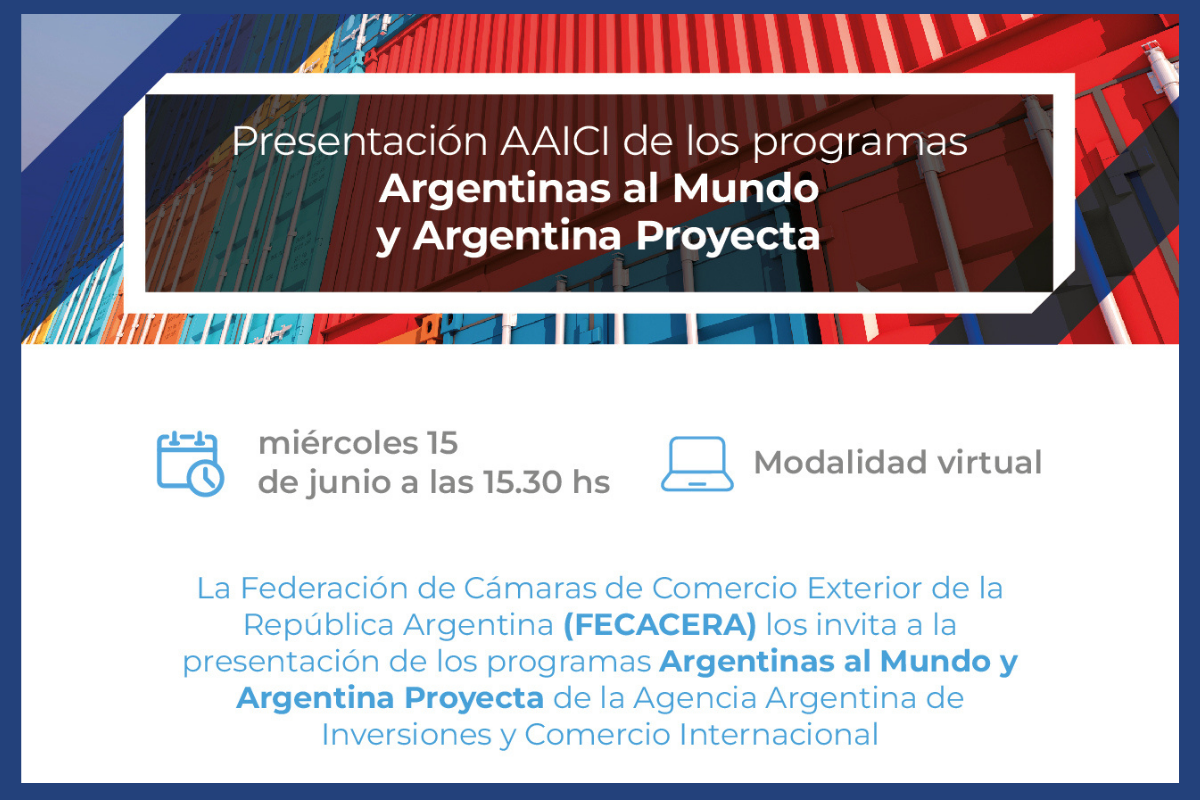 Presentación: programas Argentinas al Mundo y Argentina Proyecta