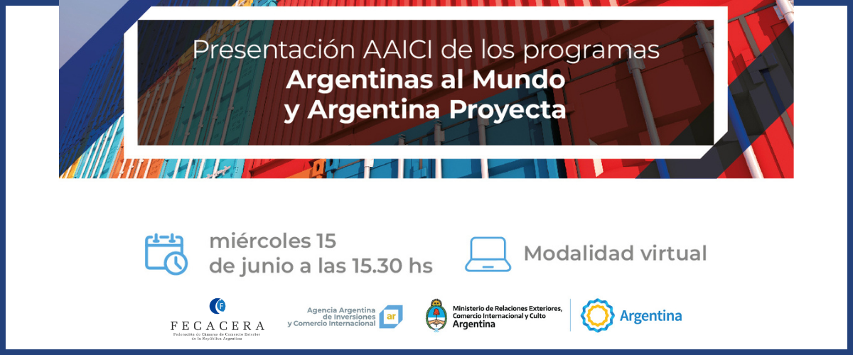 El 15, presentación de los programas Argentinas al Mundo y Argentina Proyecta