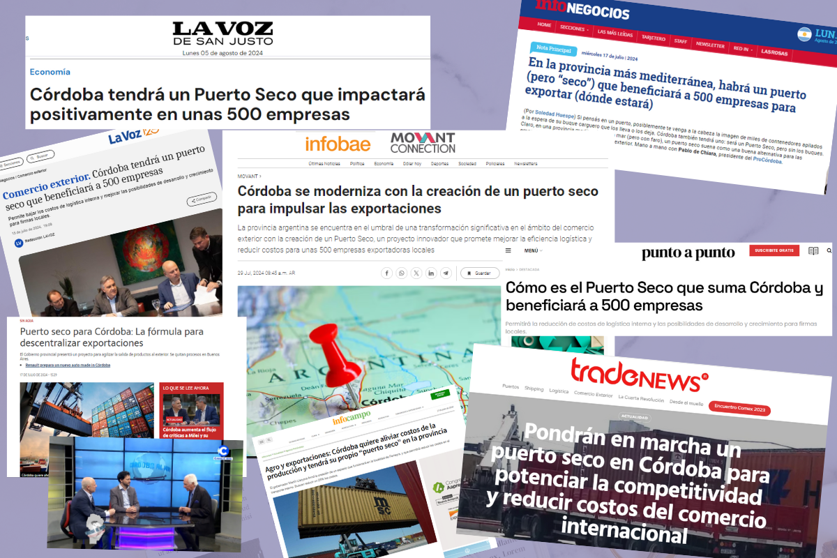 El lanzamiento del puerto seco CaCEC en los medios de comunicación