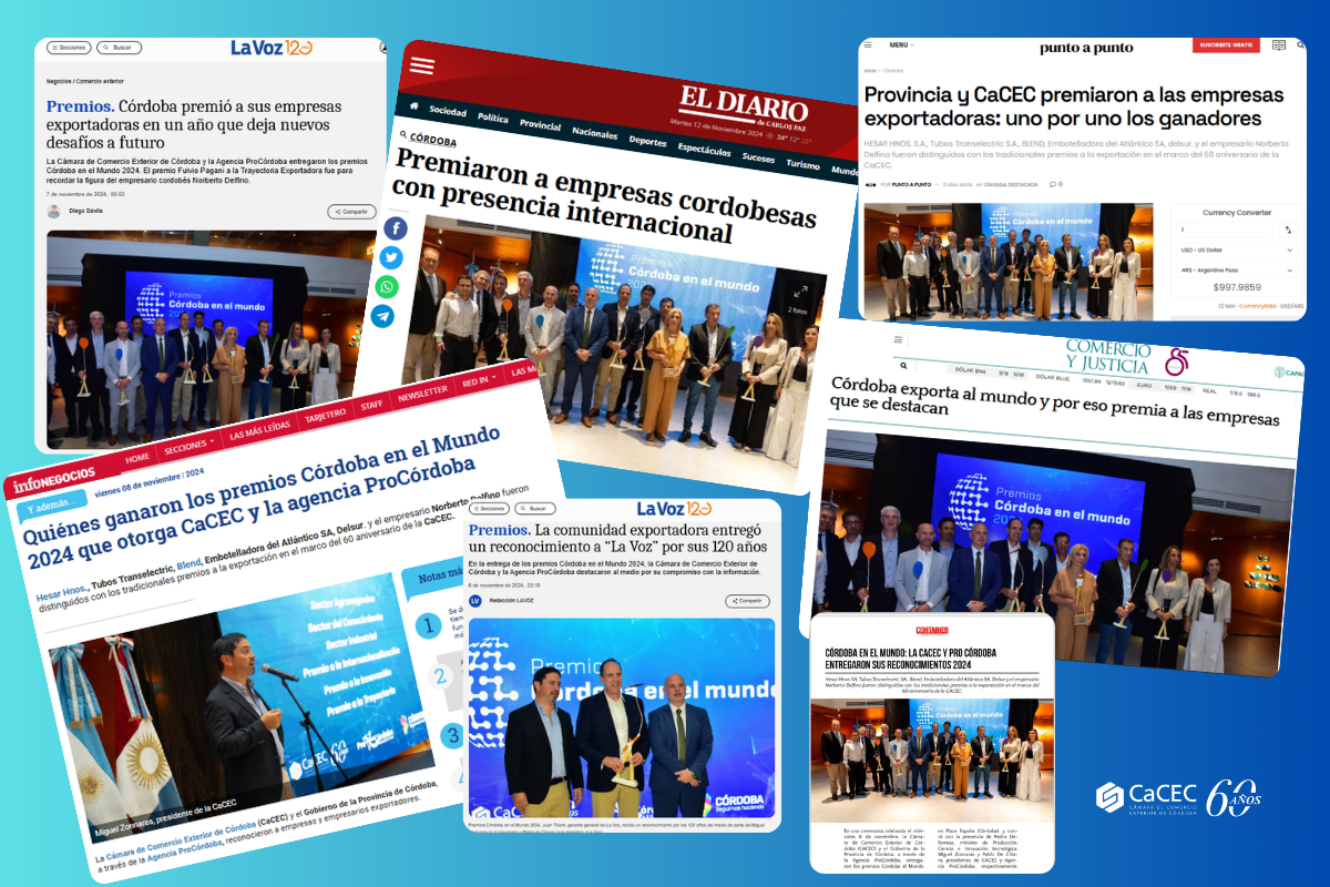 Repercusiones en la prensa de la entrega de Premios Córdoba en el Mundo 2024